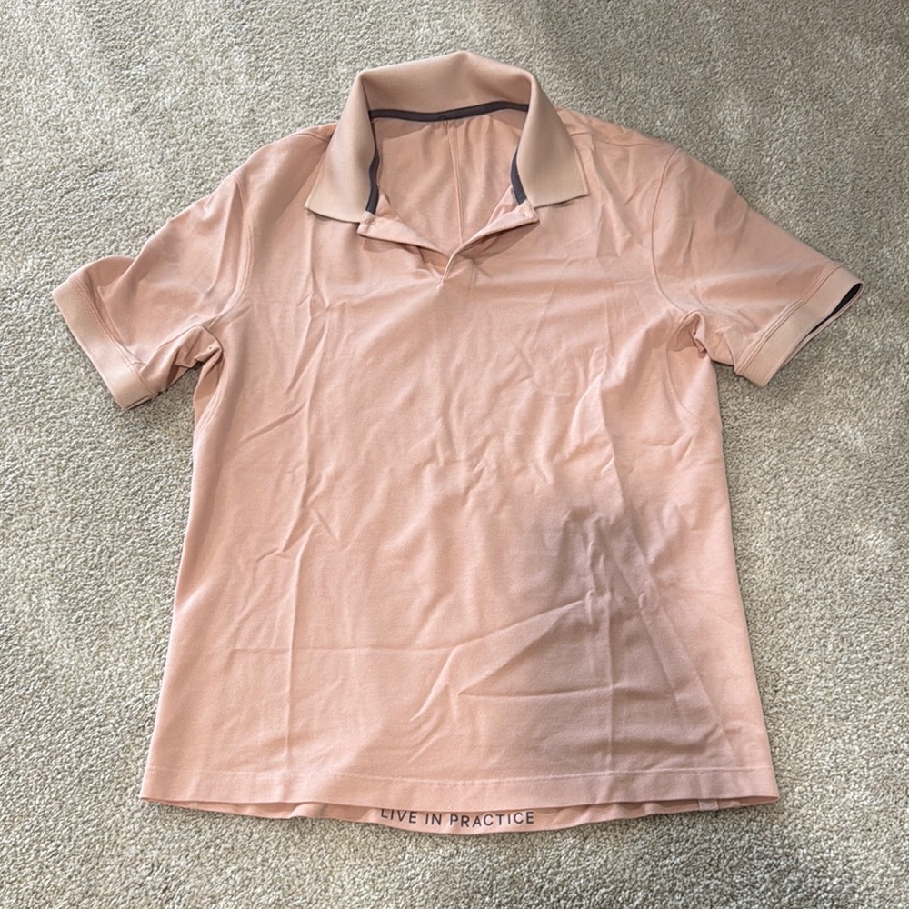 Lululemon Athletica Pink Polo Shirt Casual Wear